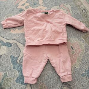 Daily Drills Pink Baby Sweat Set